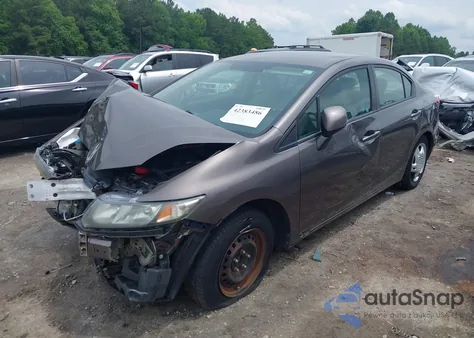 2013 Honda Civic Lx из США, поврежденный, VIN 19XFB2F57DE251792